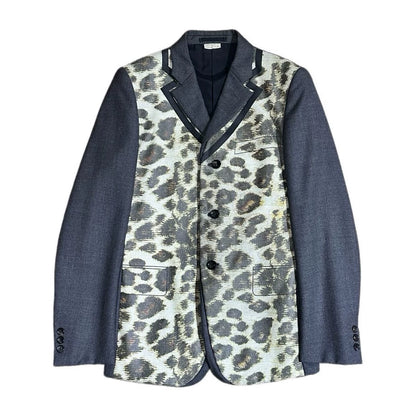 CDG Homme Plus Leopard Print Blazer