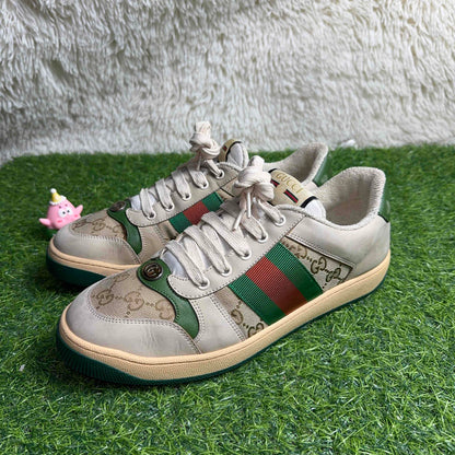 Gucci Screener Vintage Lace-Up Sneakers 0079