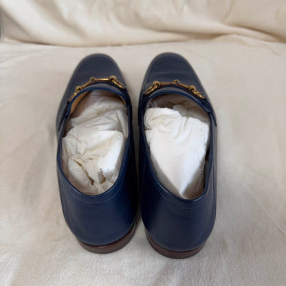 Gucci Leather Loafers with Horsebit and Web Strap 0079