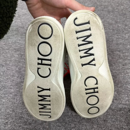 Jimmy Choo White Pearl Sneakers Size 36.5