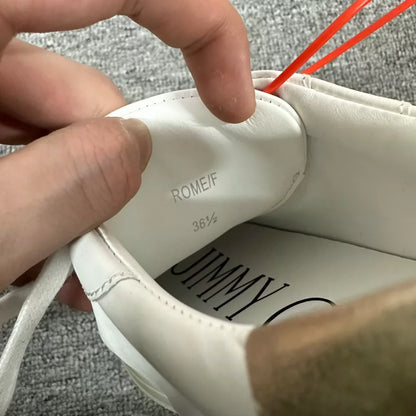 Jimmy Choo White Pearl Sneakers Size 36.5