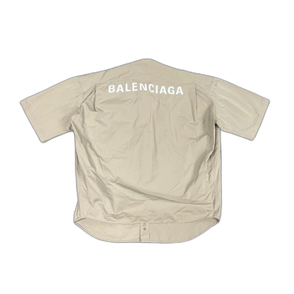 Balenciaga Logo Oversized Short Sleeve Shirt
