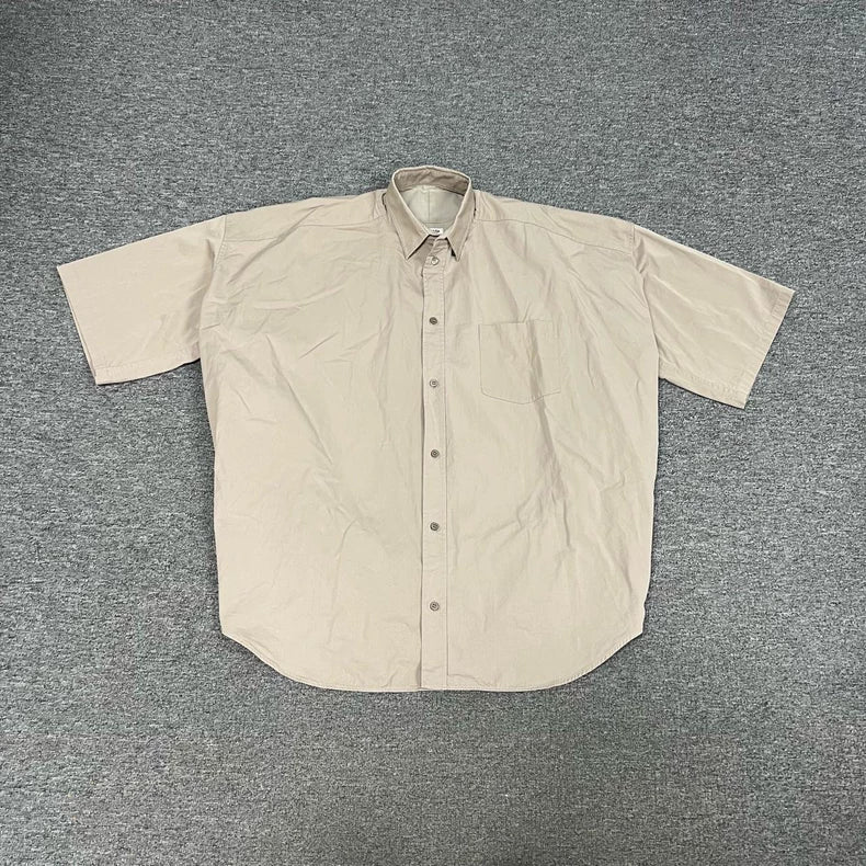 Balenciaga Logo Oversized Short Sleeve Shirt