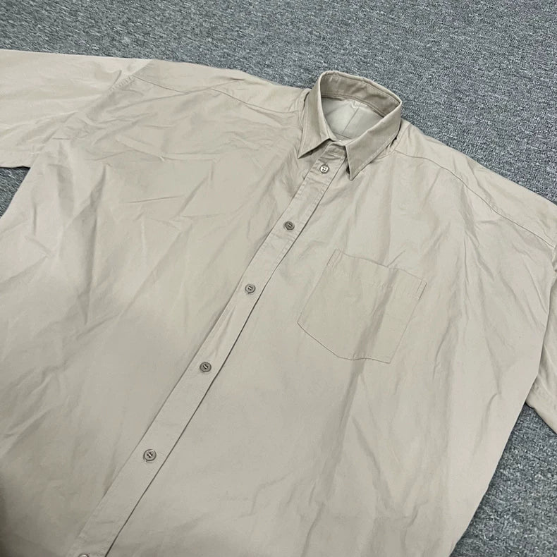 Balenciaga Logo Oversized Short Sleeve Shirt