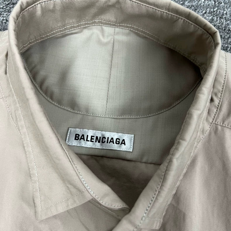 Balenciaga Logo Oversized Short Sleeve Shirt
