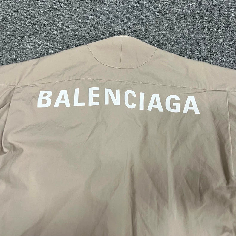 Balenciaga Logo Oversized Short Sleeve Shirt