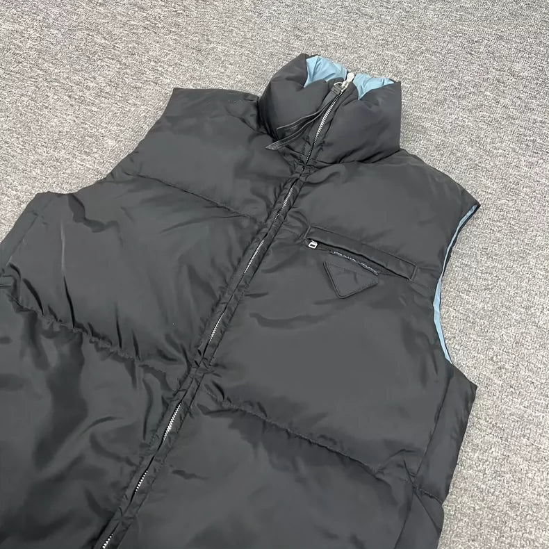 Prada Triangular Logo Padded Vest
