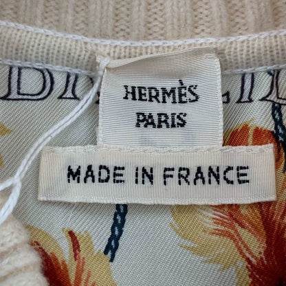 Hermes Long Sleeve Silk Knit Sweater
