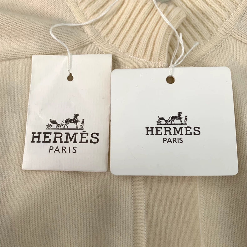 Hermes Long Sleeve Silk Knit Sweater