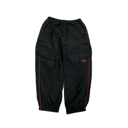 Balenciaga 3B Black Red Sports Pants