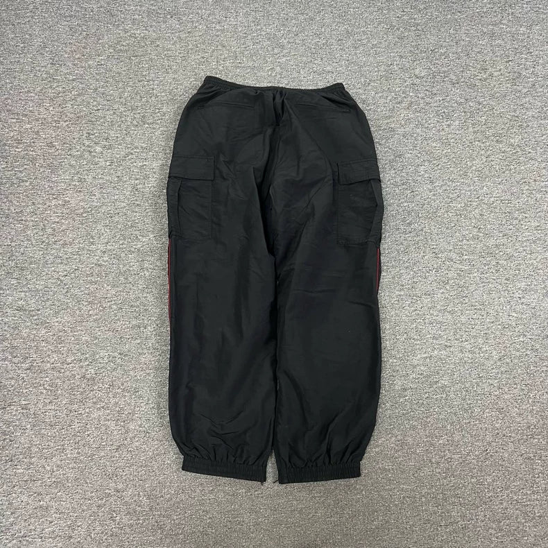 Balenciaga 3B Black Red Sports Pants