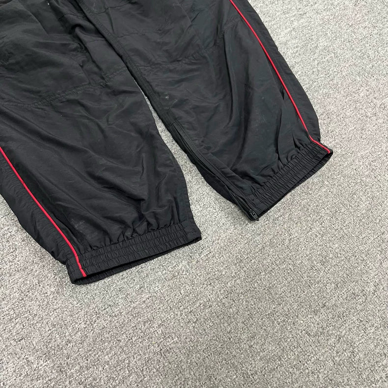 Balenciaga 3B Black Red Sports Pants