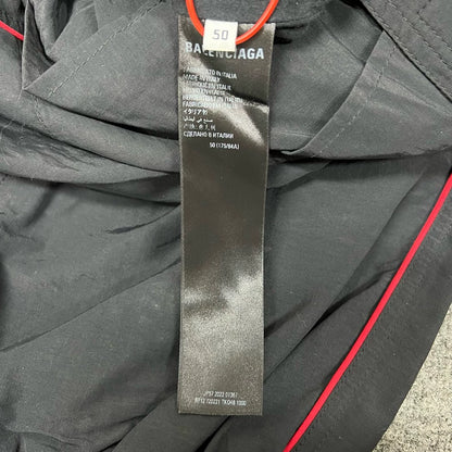 Balenciaga 3B Black Red Sports Pants