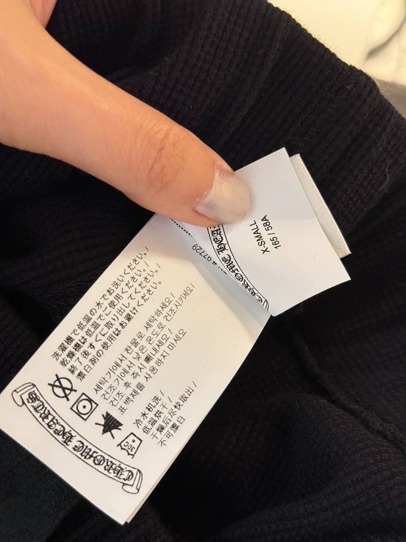 Chrome Hearts Waffle Pants in Black