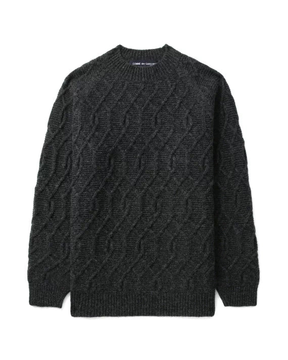 COMME DES GARÇONS HOMME Gray Wool Sweater