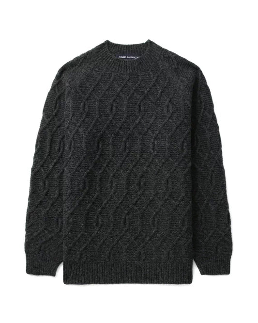 COMME DES GARÇONS HOMME Gray Wool Sweater