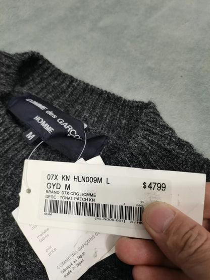 COMME DES GARÇONS HOMME Gray Wool Sweater