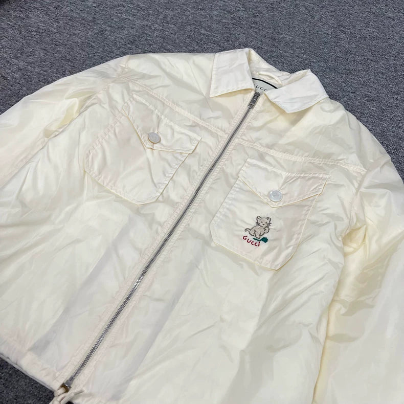 Gucci Cat-themed Quilted Jacket