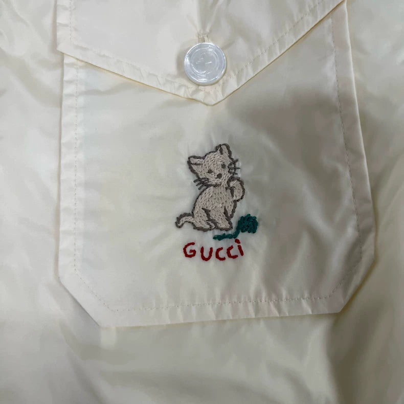 Gucci Cat-themed Quilted Jacket