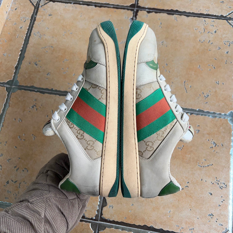 Gucci Screener Dirty Shoes for Stylish Men 0079