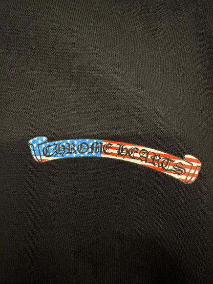 Chrome Hearts USA Flag Sleeve Hoodie-yf