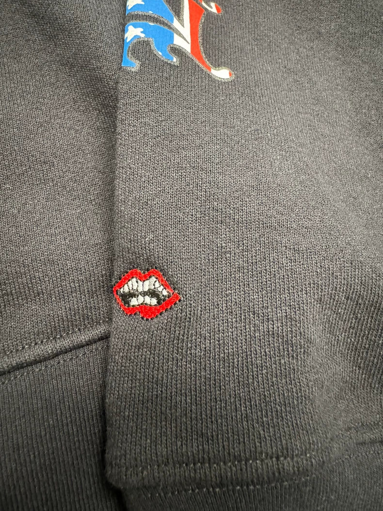 Chrome Hearts USA Flag Sleeve Hoodie-yf