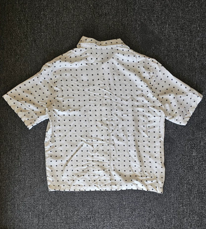 Amiri Men's Silk Short Sleeve Logo Shirt-yf