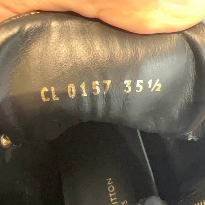 Louis Vuitton Stylish Brown Leather Sneakers 0079