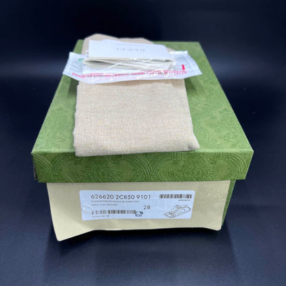 Gucci Kids Beige Round-Toe Low-Top Sneakers 0079