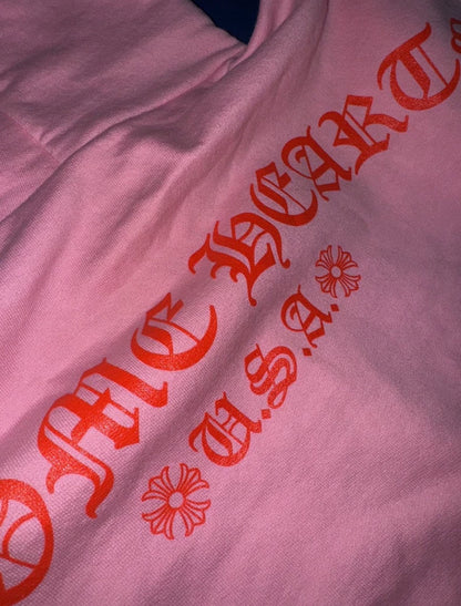 Chrome Hearts Pink Hoodie Limited Edition