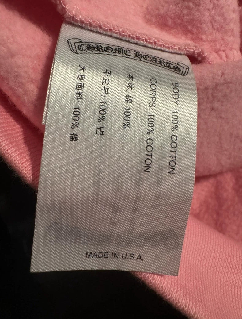 Chrome Hearts Pink Hoodie Limited Edition