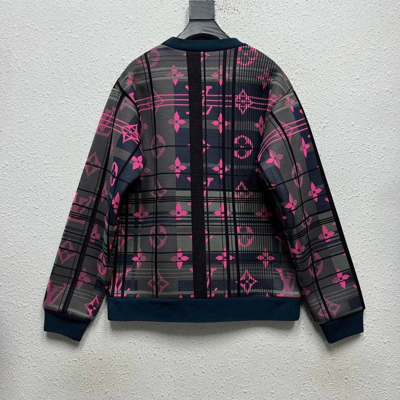 Louis Vuitton Purple Monogram Space Cotton Sweatshirt-yf
