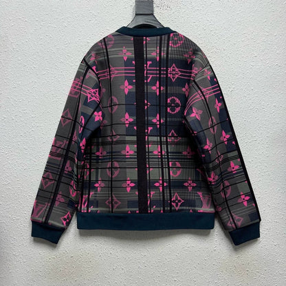 Louis Vuitton Purple Monogram Space Cotton Sweatshirt-yf