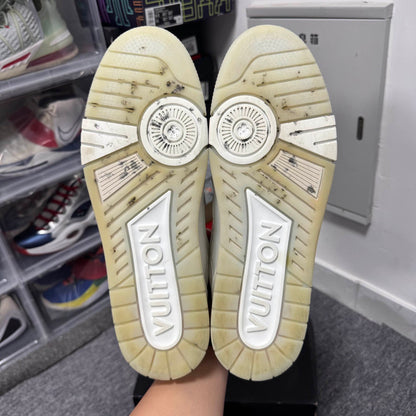 Louis Vuitton White Leather Trainer Sneakers 0079
