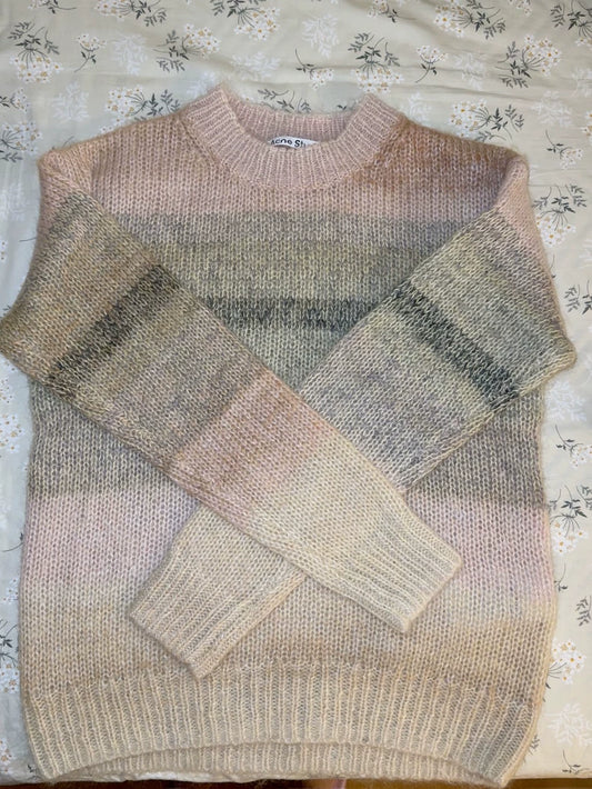 Acne Studios Mohair Sweater in Colorful Stripes
