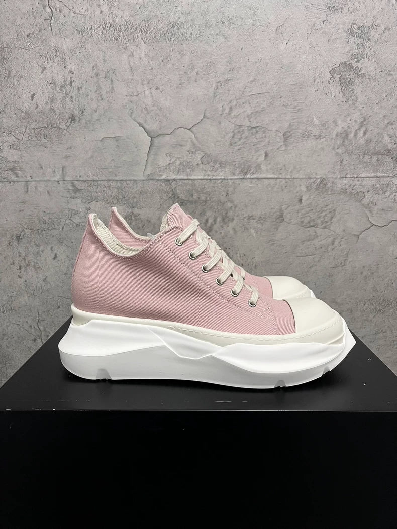 Rick Owens Pink Thick Sole Sneakers-yf