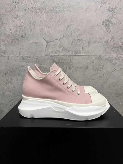 Rick Owens Pink Thick Sole Sneakers-yf