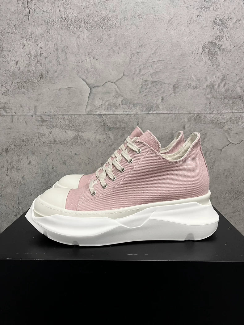 Rick Owens Pink Thick Sole Sneakers-yf