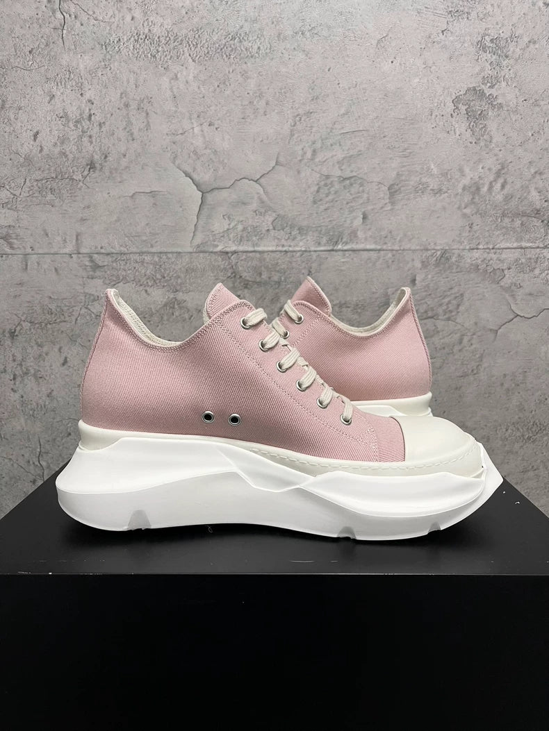 Rick Owens Pink Thick Sole Sneakers-yf