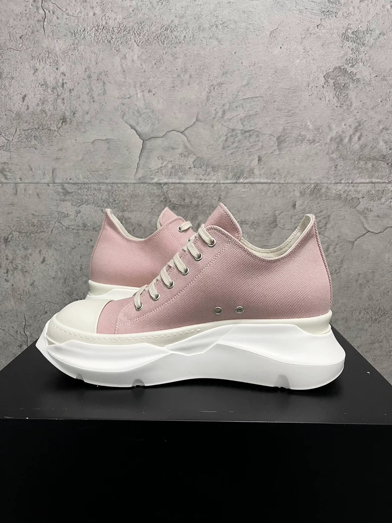Rick Owens Pink Thick Sole Sneakers-yf