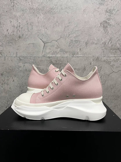 Rick Owens Pink Thick Sole Sneakers-yf
