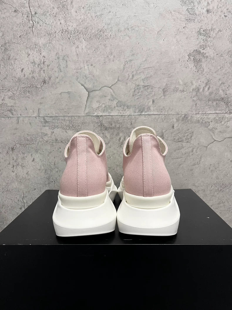 Rick Owens Pink Thick Sole Sneakers-yf