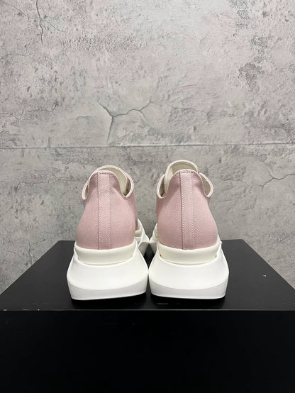 Rick Owens Pink Thick Sole Sneakers-yf