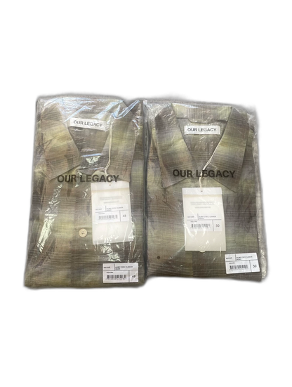 Our Legacy Murky Static Weave Box Shirt-zp