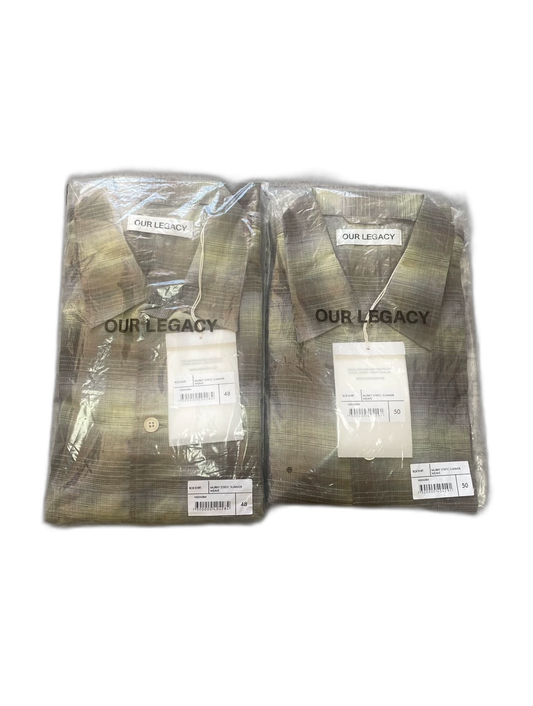 Our Legacy Murky Static Weave Box Shirt-zp