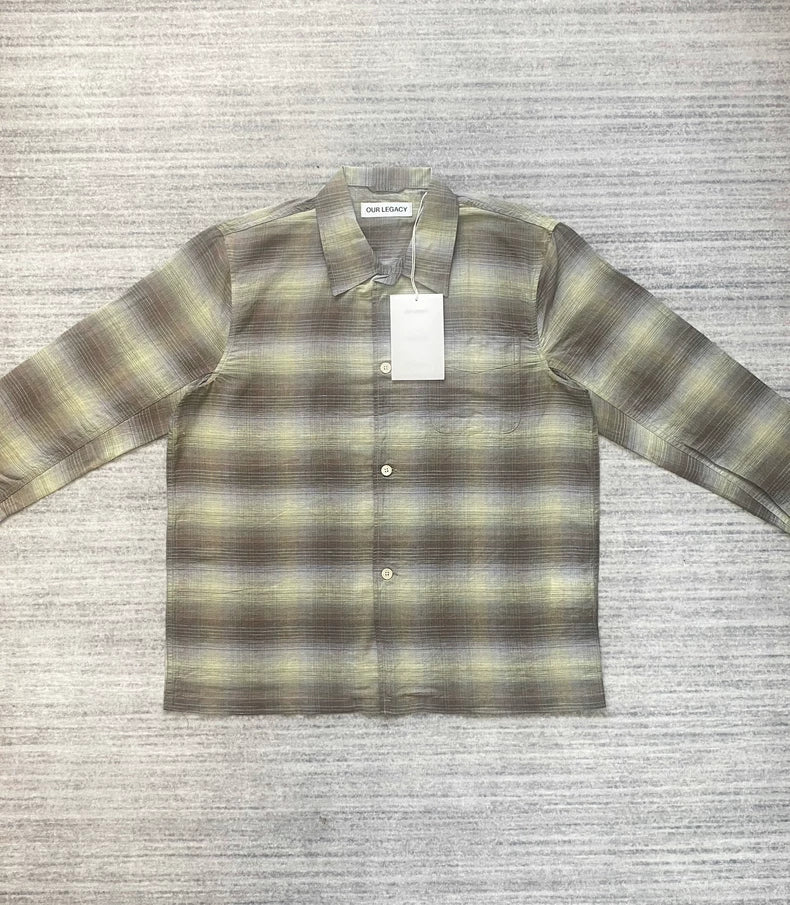 Our Legacy Murky Static Weave Box Shirt-zp