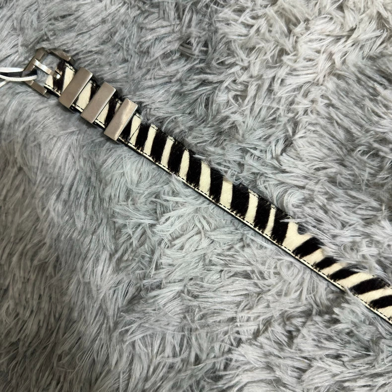 Saint Laurent Zebra Print Belt