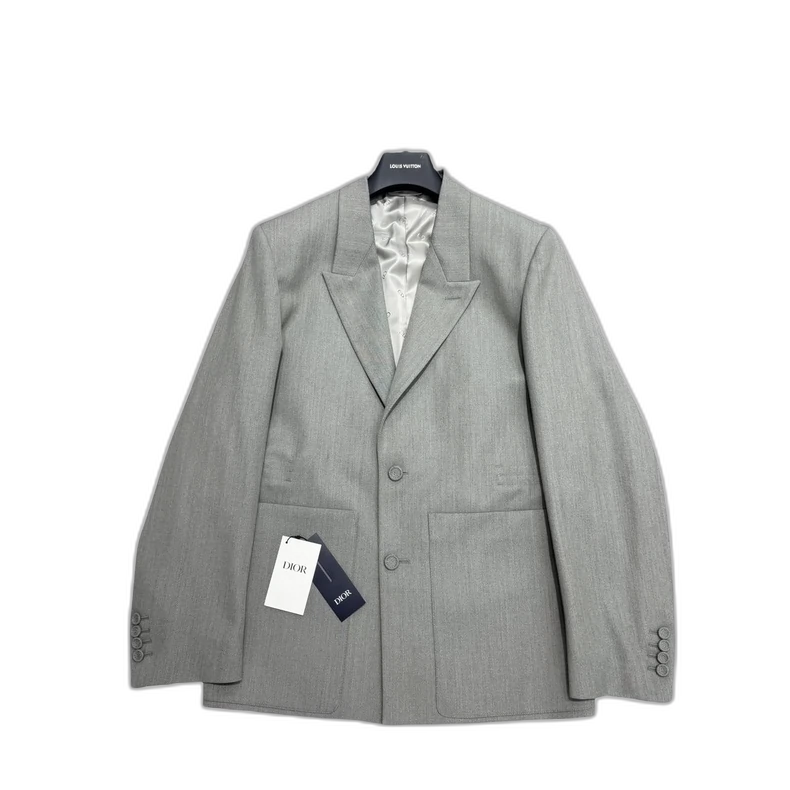 Gray Wool Suit from Dior-zp