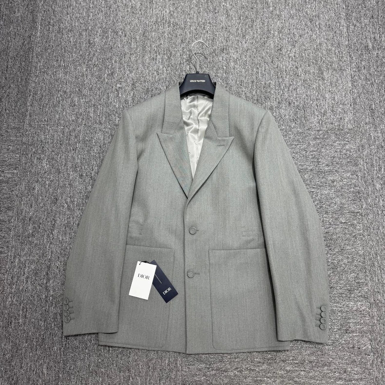 Gray Wool Suit from Dior-zp