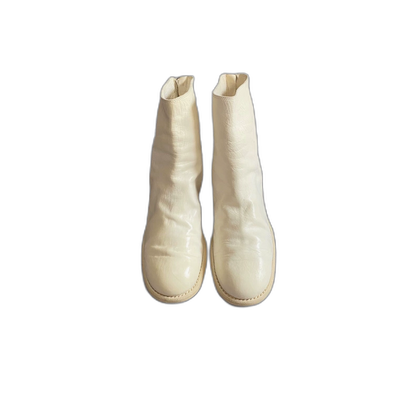 White Guidi High-Top Ankle Boots-zp